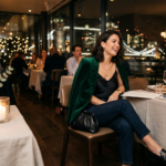 London dinner outfits stylish evening look