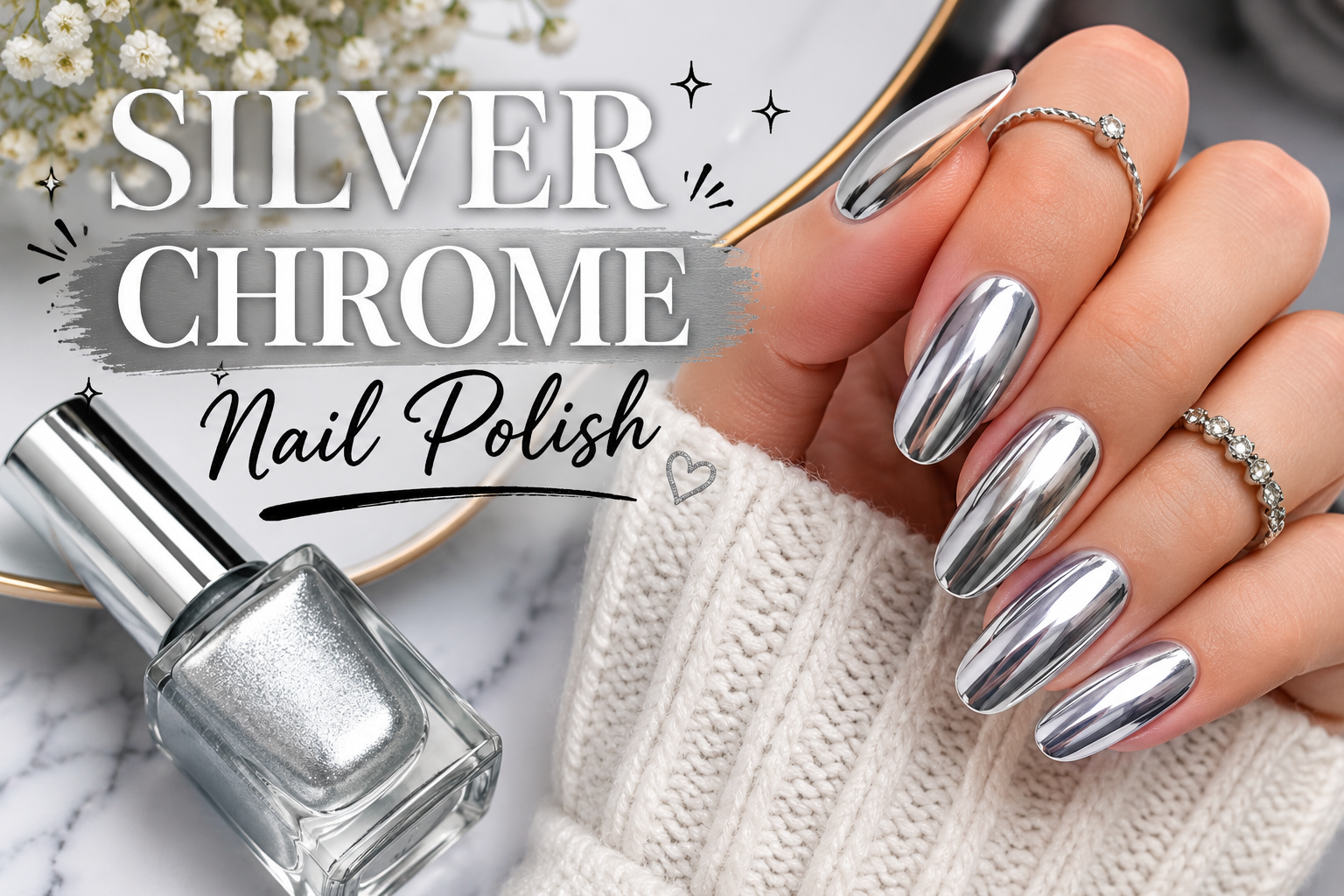 Chrome Nail Polish Ideas: Stunning Mirror Shine Designs, Trends & Application Guide for 2026
