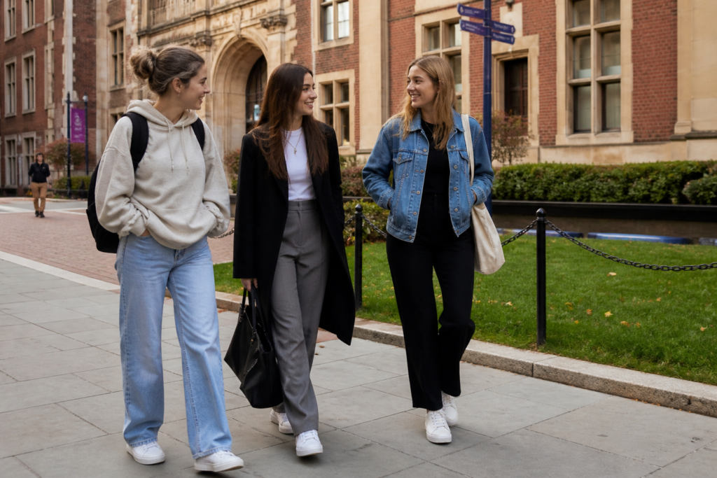 University Outfits UK stylish practical campus looks for students 2026