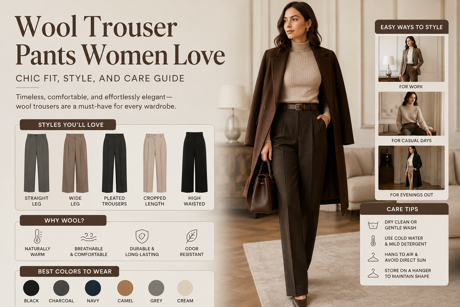 Wool Trouser Pants Women Love: Chic Fit, Style, and Care Guide