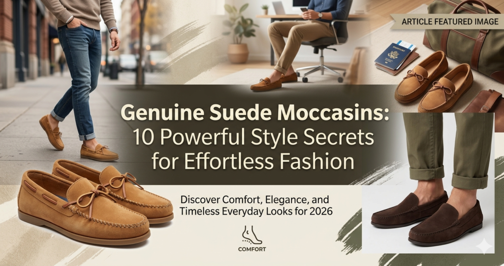 Genuine Suede Moccasins for Comfortable and Stylish Everyday Wear