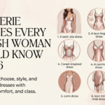 An infographic guide showcasing 7 lingerie dresses 2026 trends, with detailed illustrations on how to style lingerie dresses elegantly for different occasions.