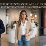 It naturally includes your target keywords (sweater over button up shirt, layering guide, smart-casual wear) without keyword stuffing.