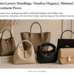 Elegant quiet luxury handbags featuring timeless craftsmanship, minimalist design, and premium leather materials.
