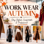 Work wear autumn outfit featuring stylish layered office clothing for a professional seasonal look.