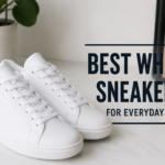 Best White Sneakers for Everyday Wear displayed on a clean minimalist background, showcasing stylish and comfortable white sneakers for daily use.