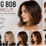 A woman with a stylish long bob haircut featuring shoulder-length hair, soft layers, and a modern finish, showcasing one of the most versatile and trendy hairstyles of 2026.
