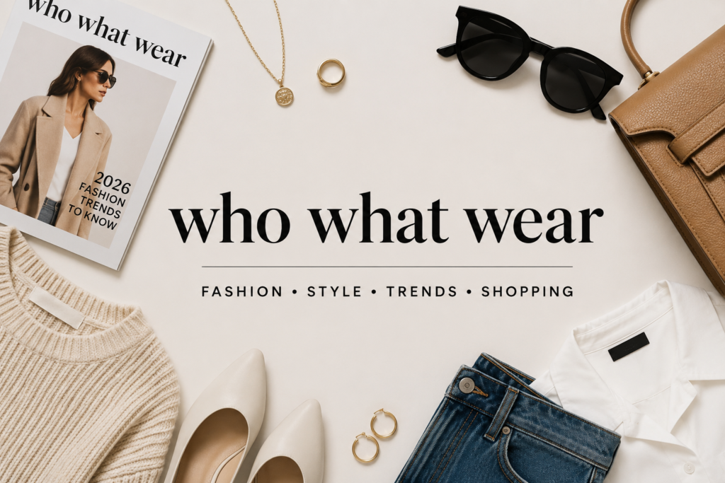 Who What Wear complete style guide showcasing modern fashion trends, timeless wardrobe essentials, and chic accessories for everyday outfits.